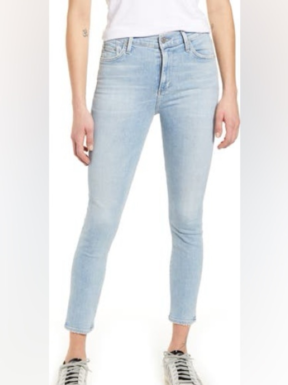 Citizens Of Humanity Rocket Crop High Rise Skinny in Light Wash Size 28